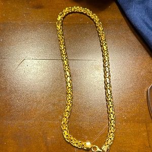 Gorgeous 18” 925 gold necklace